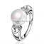 Fashion jewelry wholesale latest rhinestone pearl ring design