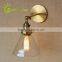 Loft Glass Shade Wall Sconce Bedside Vintage Solar Wall Light for Corridor