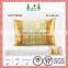 plain gold with floral pattern satin cushion