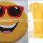 free sample Emoji towels/plush emoji blanket for sale