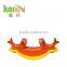 Children double plush playground plastic seesaw toys