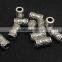 JS1130 Wholesale tibetan silver tube beads,tibetan silver jewelry making supplies