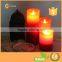 3-Layer Colorful Flameless Moving Wick LED Candle Battery Operated Flickering Flame Candle