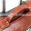 China supplier PU travel house luggage,vintage suitcase with retractable luggage handles