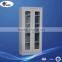 Steel Metal Storage Cabinets Locking with Glass Sliding Door