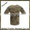 A-TACS camo printed 100% cotton men's army short multicam custom t-shirt