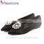elegant design ladies leather soles flat shoes