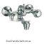 Double handle Brass / Zinc alloy kitchen faucet