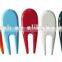 Cool design colorful zinc alloy golf repair pitchfork divot tool