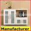 hot sale modern design Strong Structure pvc door,Steel and wood kitchen Cupboard Price