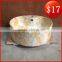 Bathroom Fittings Elegant Ceramic Marble Pattern Above Counter Basin BO-21