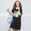 Custom Wholesale 100 Cotton Summer Casual Full Printed Lady Dress
