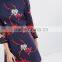 A-Line Short Dress Women Knitwear With Printed