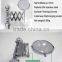 2016 A-bomb No drilling No tool No screw No rust 304 stainless steel bathroom mirror/round extendable wall mount bathroom mirror