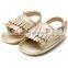 Newest Hot Prewalker Shoes!!2016 Baby Boys Girls Infant Toddler Vintage Tassels Peep-toe Rubber Sole First Walker Summer Sandals