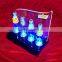 Elegent LED Light Acrylic Wine Display Rack