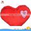 customize plush red heart shape pillow hot sale cheap soft heart shape hug pillow