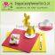 Promotions polyester felt snowflake/wine Coaster