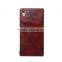 Oil Wax crazy horse leather pattern for sony Z5