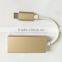 Durable metal shell USB adapting converter cable Type C to thunberbolt adapters