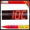 Red 15 inch LED waterproof yellow led gas station price sign