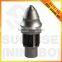 B47K19H Tungsten carbide tipped step shank betek pick conical drill bit rock drilling auger round shank cutter