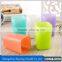 Colorful plastic cup fashion portable couples mug plastic tooth brush cup