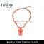 Bohemia ethnic jewelry hand woven rope chain resin cross pendant choker necklace jewelry fashion