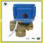 T flow 3 way Electric valve 12V/DC for Leak detection&water shut off system,Water saving system, automatic control valve