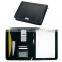 A4 PU leather portfolio folder with zipper,custom portfolio folder