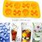 Skull & Crossbones Sports Party Halloween Mold Silicone Ice Cube Tray