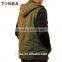 Customized Comfortable Camera Vest and SLR hooded Vest for Outdoor men with Army Green