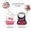 Free sample available New design boy and girl silicone baby bib with crumb catcher