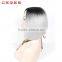 Black/Grey Two Tone Ombre Japanese Fiber Wig Heat Resistant Machine Made/lace Front Wig With Gradual Color at Factory Price