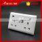 Stable quality best price UK BS standard euro usb wall socket 220v wall mount socket outlets