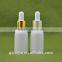 chinese manufacturer 15ml white e liquid glass bottle with aluminum cap
