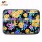 Luckiplus Inventory Black with Yellow Floral Aluminum Wallets Identity Theft Blocker