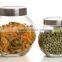 Glass spice jar of 2 sides stand with cap