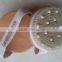 Wooden bath brush with massager beads without handle