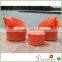 Creative colorful outdoor rattan patio furniture sun chair