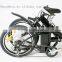 Green portable electric folding bicycle, battery power electric motor bike by Hongdu