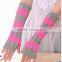 Cool Girl Bright Pink Knitted Hand Muff for Spring