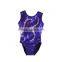 Custom Metallic Fabric Rhinestone Gymnastics leotards for girls