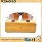 Trendy Logo Gradient Polarized Bamboo and Ebony Wood Sunglasses Metal wooden sunglasses