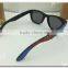 Captain Cartoon Stickers Bamboo Sunglasses With Bamboo Case America Style