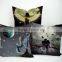 Lovely angel printing plain cotton pillow covers wholesale