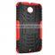 Muti-color combo hyun pattern TPU PC with kickstand case for Google nexus 6