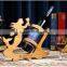 WR005/100% Bamboo Material Hot Sale Mermaid Shaped Folding Bamboo Red Wine Rack