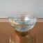 Salad glass bowl with colorful lid