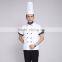 customized with good quality cotton/polyester buttons chef costume